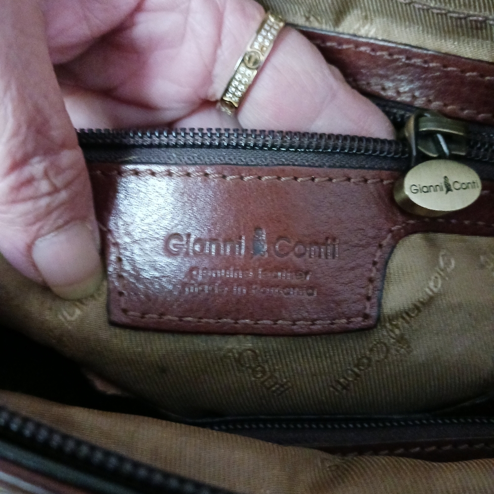 Gianni & Conii cognac leather shoulders bag - Picture 13 of 16